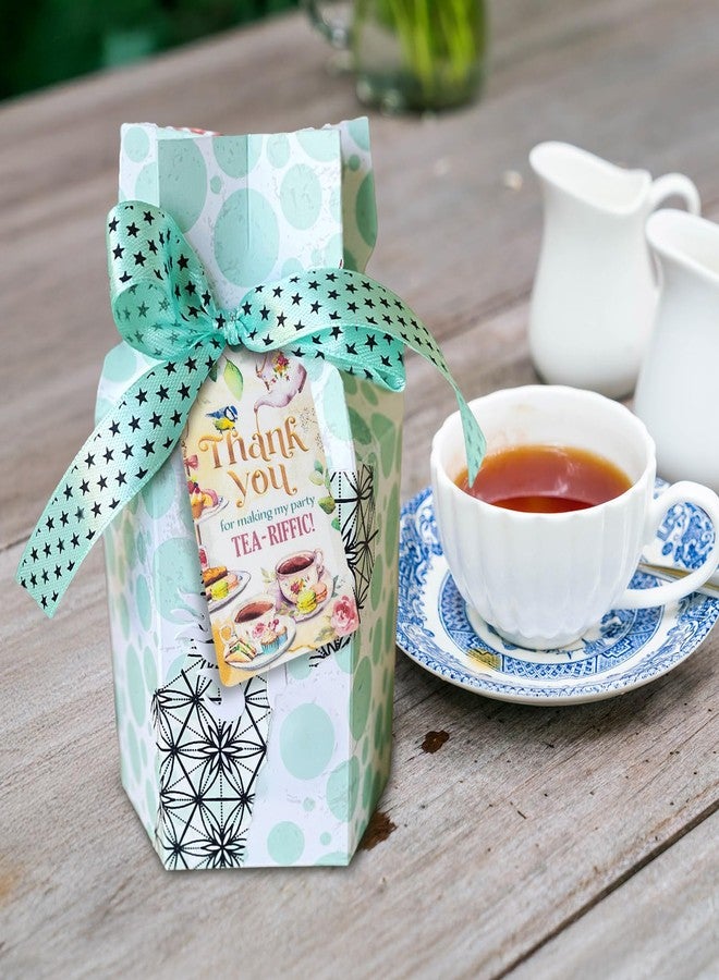 Summer-Ray.com Summer-Ray 50pcs Tea Party Thank You Tags for Bridal Shower, Baby Shower, Birthday Party – Afternoon Tea Theme Favor Tags - Image 3